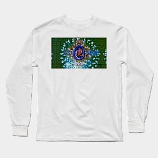 Zodi-Egg Tiger with background v1 Long Sleeve T-Shirt